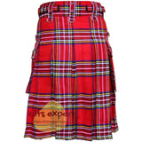 Royal Stewart heavy 16Oz Zipper Gothic Kilt Kilt Experts