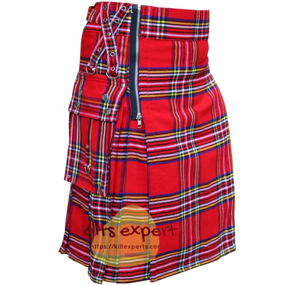 Royal Stewart heavy 16Oz Zipper Gothic Kilt Kilt Experts