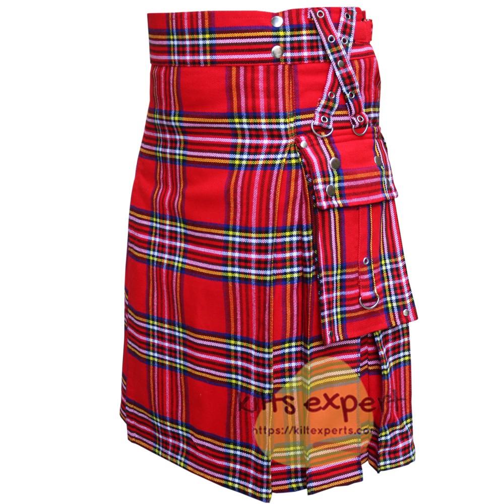 Royal Stewart heavy 16Oz Zipper Gothic Kilt Kilt Experts