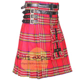 Royal Stewart Modern Best Tartan Utility Kilt With Detachable Pockets Kilt Experts