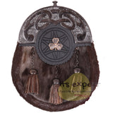 Scottish Deffirent Matel Bras Badge Kilt Sporrans for Men with a Leather Strap and an Antique Finish Chain - Kilt Experts
