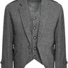 Scottish Grey Tweed Argyll Argyle Highland Kilt Jacket and Waistcoat Scottish Wedding kilt jacket Dress - Kilt Experts