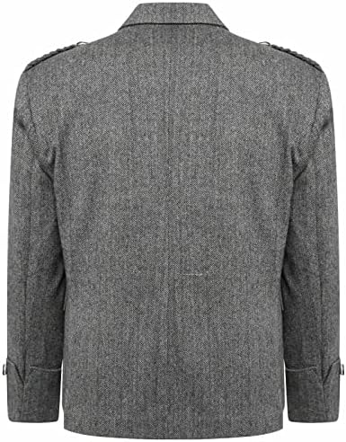 Scottish Grey Tweed Argyll Argyle Highland Kilt Jacket and Waistcoat Scottish Wedding kilt jacket Dress - Kilt Experts