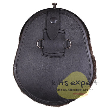 Scottish Thistle Full Dress Matel Bras Badge and Full Style Kilt Sporrans for Men with a Leather Strap and an Antique Finish Chain - Kilt Experts