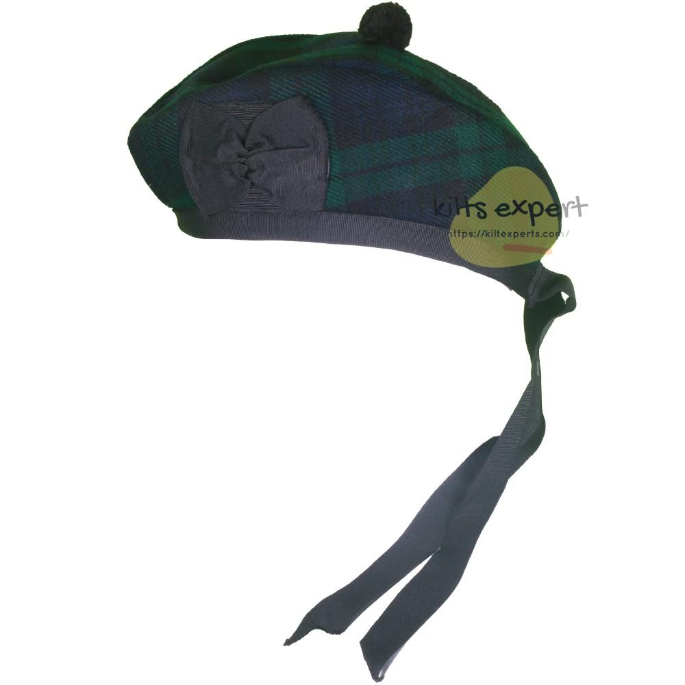 Scottish Traditional Black Watch Glengarry Hat Kilt Experts