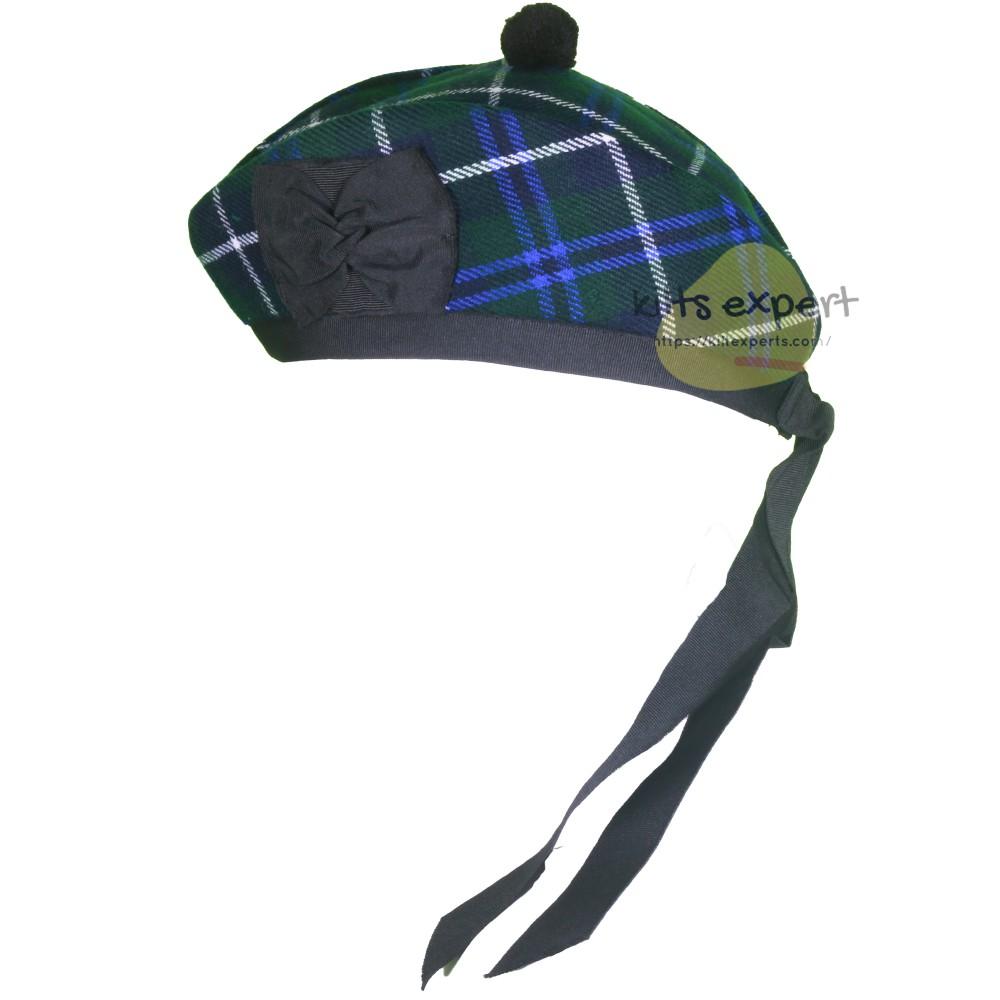 Scottish Traditional Blue Douglas Glengarry Hat Kilt Experts