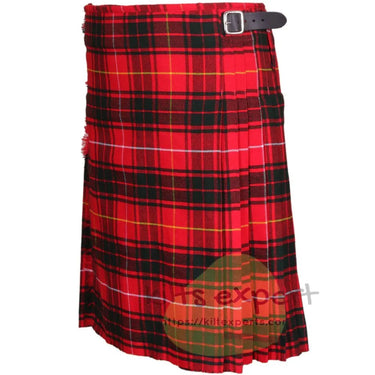 Scottish Traditional Bruce Modern Red Tartan 8 And 5 Yards Kilt - Kilt Experts