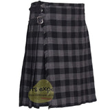 Scottish Traditional Grey Buffalo 8 Yard & 16 Oz Tartan Kilt (Available in Various Tartan) - Kilt Experts