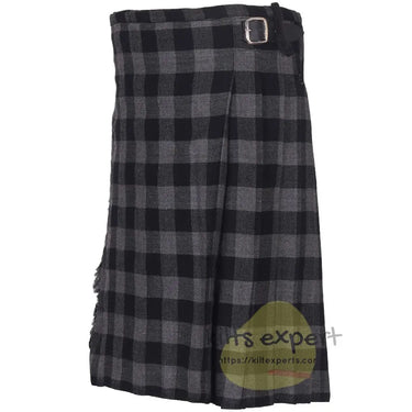 Scottish Traditional Grey Buffalo 8 Yard & 16 Oz Tartan Kilt (Available in Various Tartan) - Kilt Experts