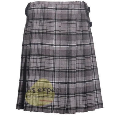 Scottish Traditional Hamilton Grey 8 Yard & 16 Oz Tartan Kilt (Available in Various Tartan) - Kilt Experts