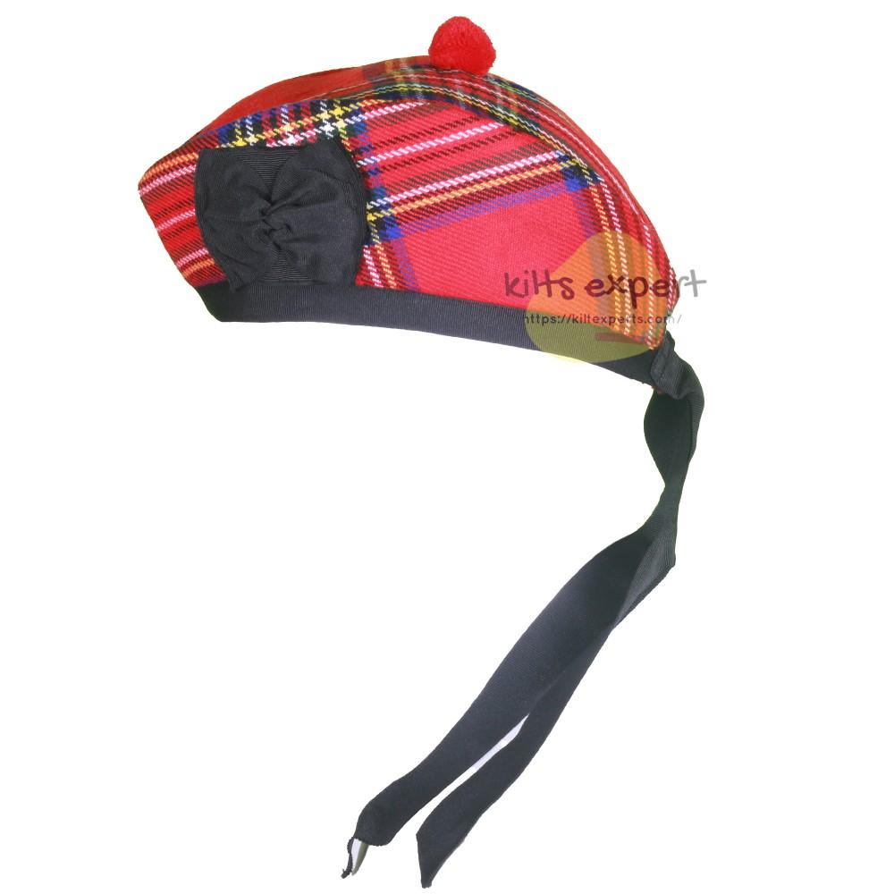 Scottish Traditional Royal Stewart Glengarry Hat Kilt Experts