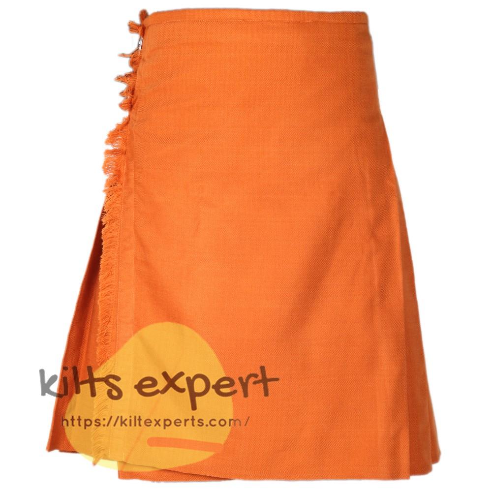 Scottish Traditional Saffron 8 Yard & 16 oz Tartan Kilt Kilt Experts