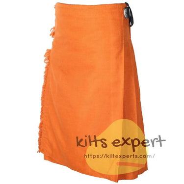 Scottish Traditional Saffron 8 Yard & 16 oz Tartan Kilt Kilt Experts