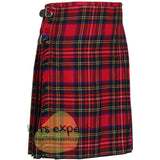 Stewart Royal Modern Tartan 8 And 5 Yards Kilt - Kilt Experts