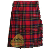 Stewart Royal Modern Tartan 8 And 5 Yards Kilt - Kilt Experts