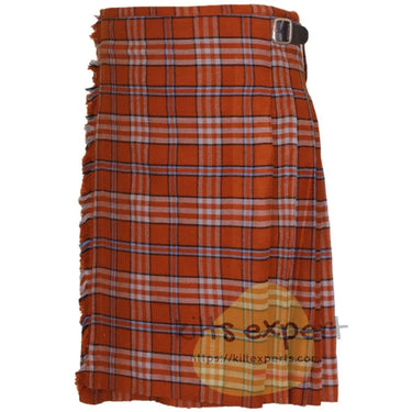 Tennessee Volunteer Tartan 8 and 5 Yards Kilt - Kilt Experts