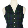 Traditional Scottish Black Watch 5 Buttons Tartan Waistcoat / Plaid Vest Kilt Experts