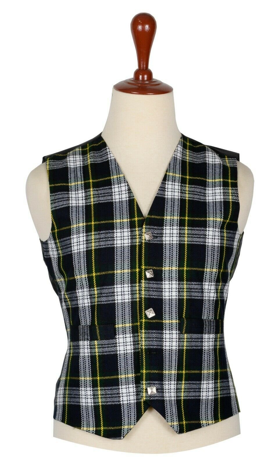 Traditional Scottish Dress Gordon 5 Buttons Tartan Waistcoat / Plaid Vest Kilt Experts