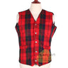 Traditional Scottish Robertson Tartan 5 Buttons Tartan Waistcoat / Plaid Vest - Kilt Experts