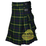 US Army Tartan Acrylic Wool 16OZ Leather Straps Kilt - Kilt Experts
