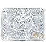 US Buyers Only - Scottish Kilt Buckle for men in Chrome Finish In Various Designs - Kilt Experts