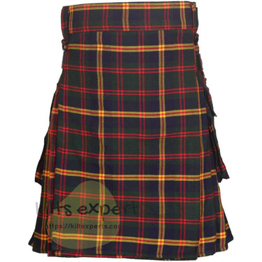 US Marines Leatherneck Tartan Leather Straps Utility Kilt (Available In Many Tartans) - Kilt Experts