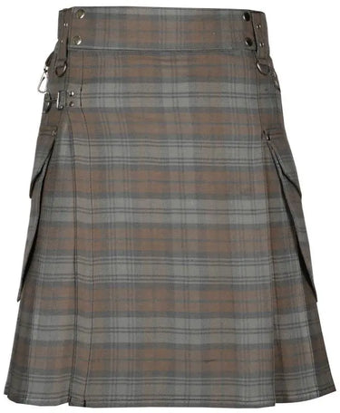 Watch Weathered Tartan 16OZ Cargo Utility Kilt Kilt Experts