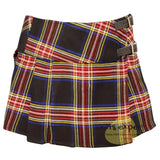 Women's Black Stewart Tartan Kilts Kilt Experts