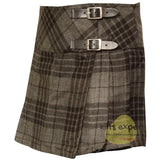 Women's Grey Highlander Tartan Kilts Kilt Experts