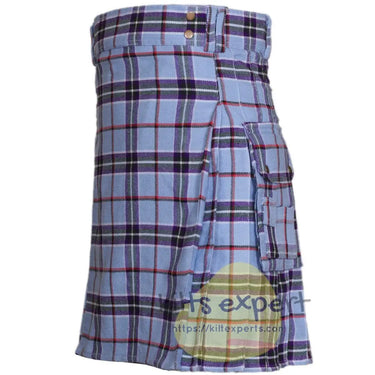 World Peace Tartan Acrylic Wool Heavy 16Oz Utility Kilt - Kilt Experts